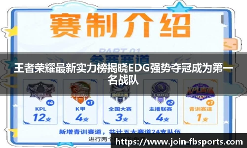 王者荣耀最新实力榜揭晓EDG强势夺冠成为第一名战队
